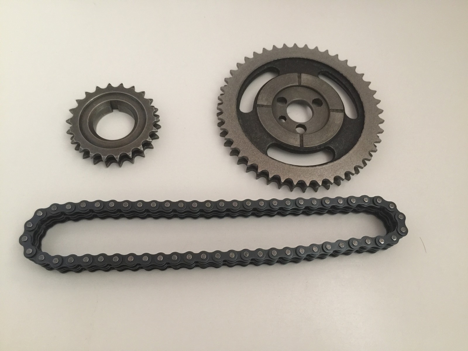 GM SBC V8 CHEVY HD DOUBLE ROLLER TIMING CHAIN SET 5.7L 283 305 327 350