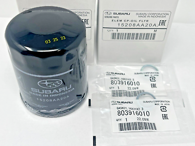2 Pack factory Subaru Engine Oil Filter Crush Gasket Kit