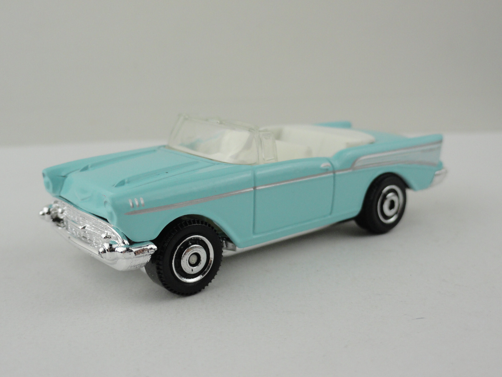 ミニカー MATCHBOX Chevrolet Bel Air Convertible 2013 Matchbox #15 '57 Chevy Bel Air Convertible (Light Blue