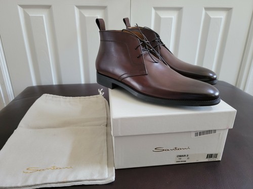 Shoes Dark Brown Leather Size 10 Italy