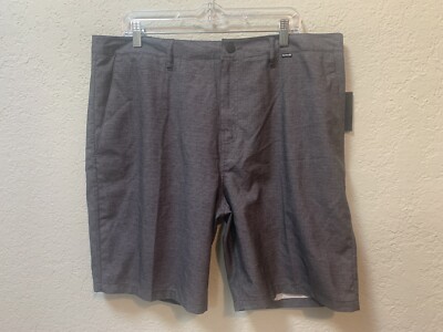 NWT Hurley Benton Walkshort Men s Size 38 Gray Shorts
