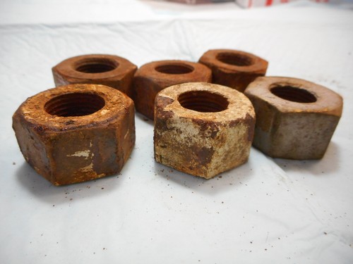 Ford 8N 9N 2N Lot of 6 Rear Lug Nuts, Original, 9/16