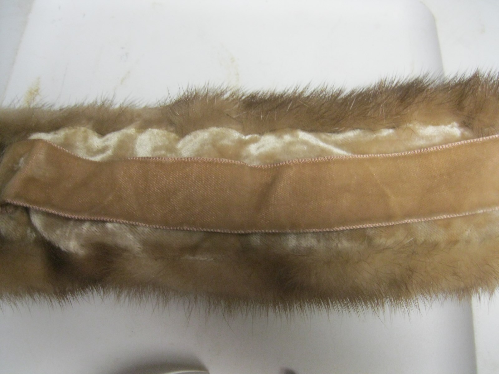 FUR COLLAR, 1950'S  MINK LIGHT BROWN, BEAUTIFUL