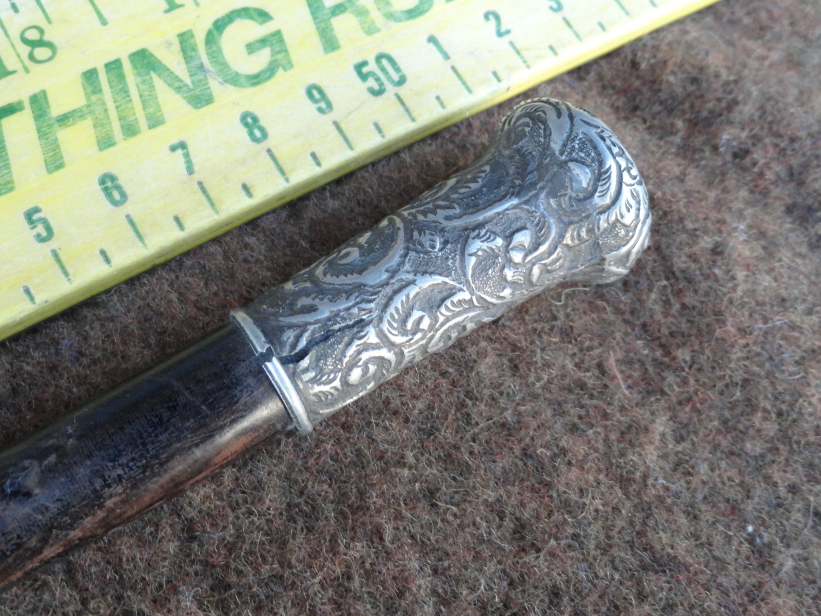 Rare Only One Known Yeadon Brass Band June 15th 1889 Silver Conductors Baton