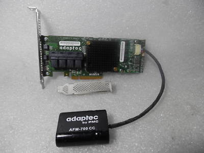 Adaptec ASR 71605 1GB 16 Port SAS SATA PCIe Raid Controller 2280200-R w/ Batter