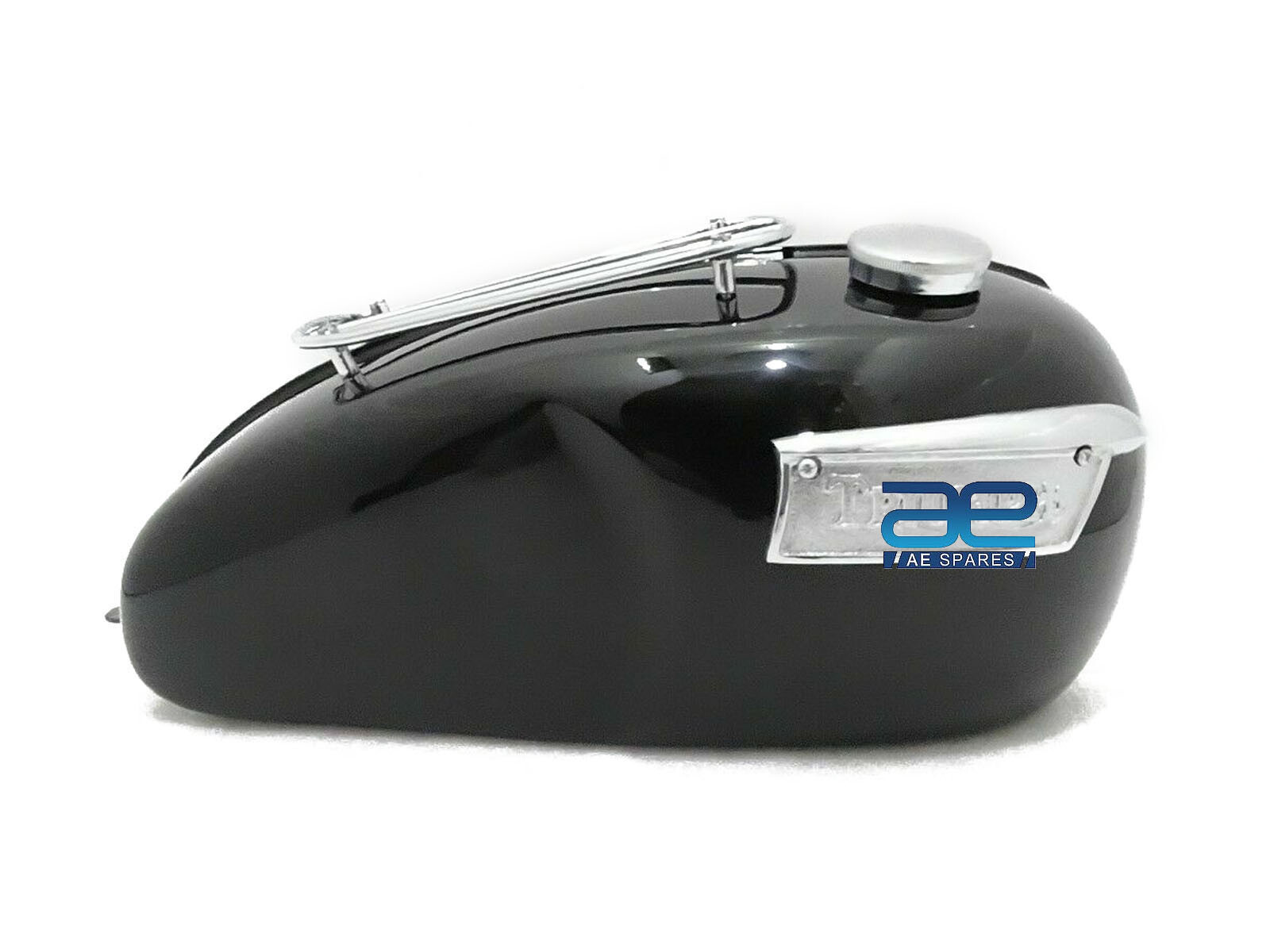 Fuel Tank With Side Badge Black Painted For Triumph T120 Bonneville 3.5 Gallon