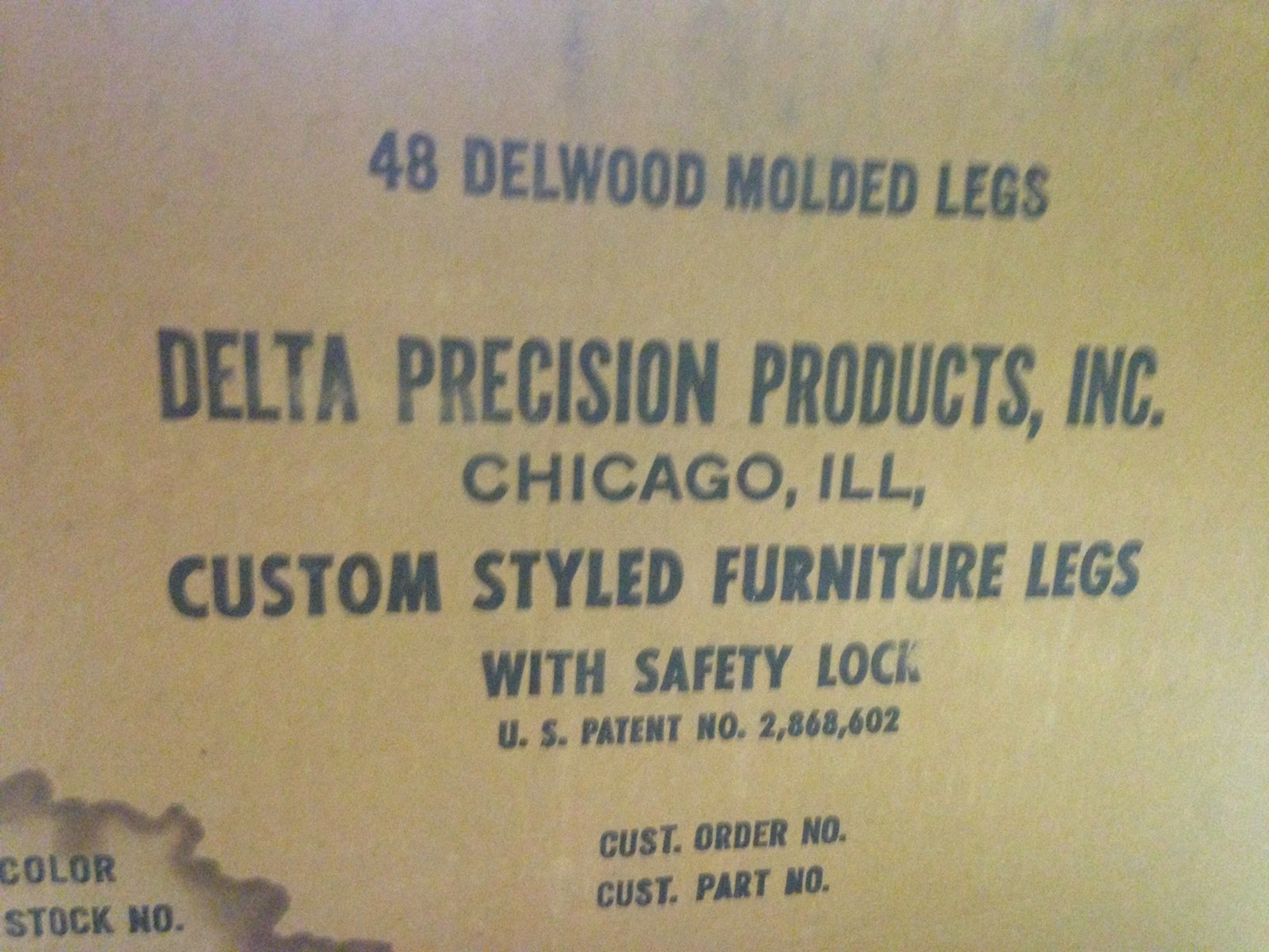 Mid-Century Modern Furniture Legs New Old Stock Ebony Black 7