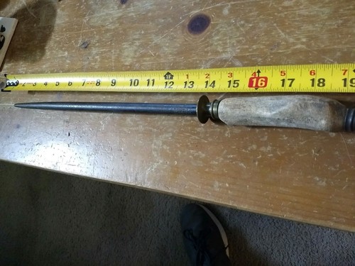 Antique Sharpening Steel - I Wilson - Sycamore St Sheffield England - Extra Long