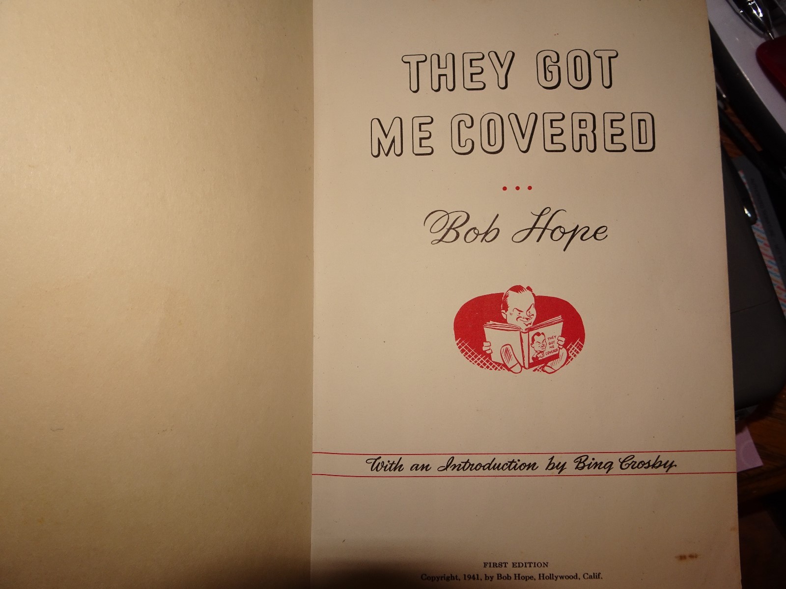 They Got Me Covered by Bob Hope 1st Edition 1941