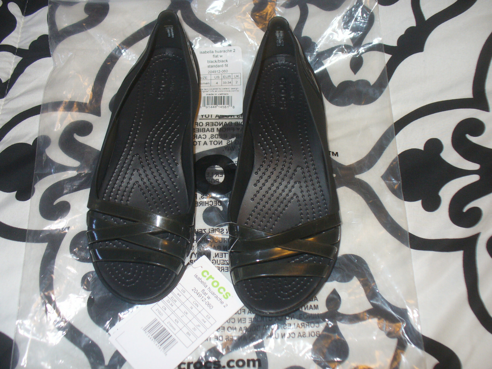 womens crocs isabella huarache ii flats