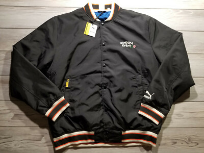 $180 Puma X RDET Bomber jacket  Randomevent  Collab Jet Black Size L [TL46324]