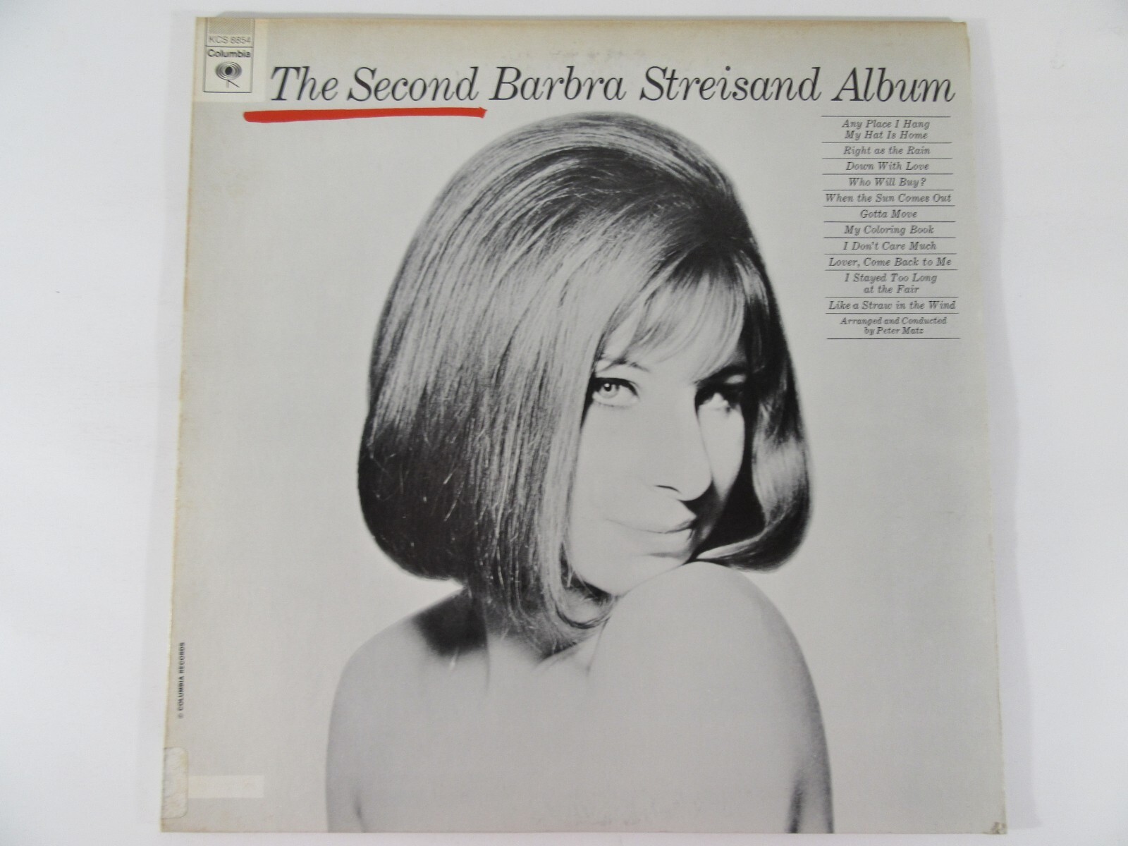 Vintage Vinyl LP The Second Barbra Streisand Album Stereo