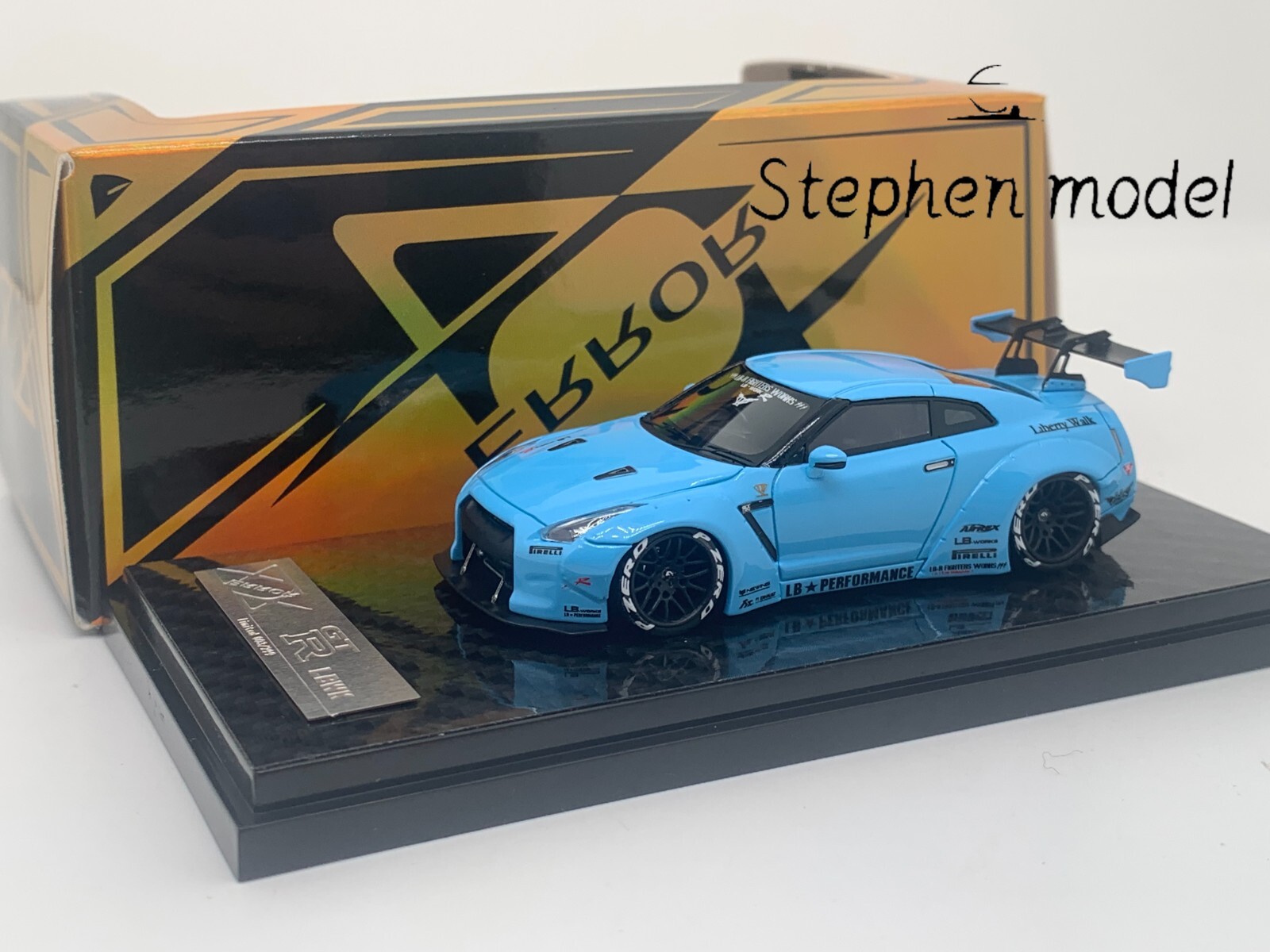 Error 404 1:64 Nissan GTR R35 LBWK Widebody Baby Blue Error 404 1:64 Nissan GTR R35 LBWK Widebody Baby Blue
