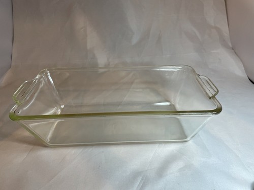Vintage PYREX #214 Clear Glass Loaf Baking Dish D - Q Large Vintage PYREX #214 Clear Glass Loaf Baking Dish D - Q Large