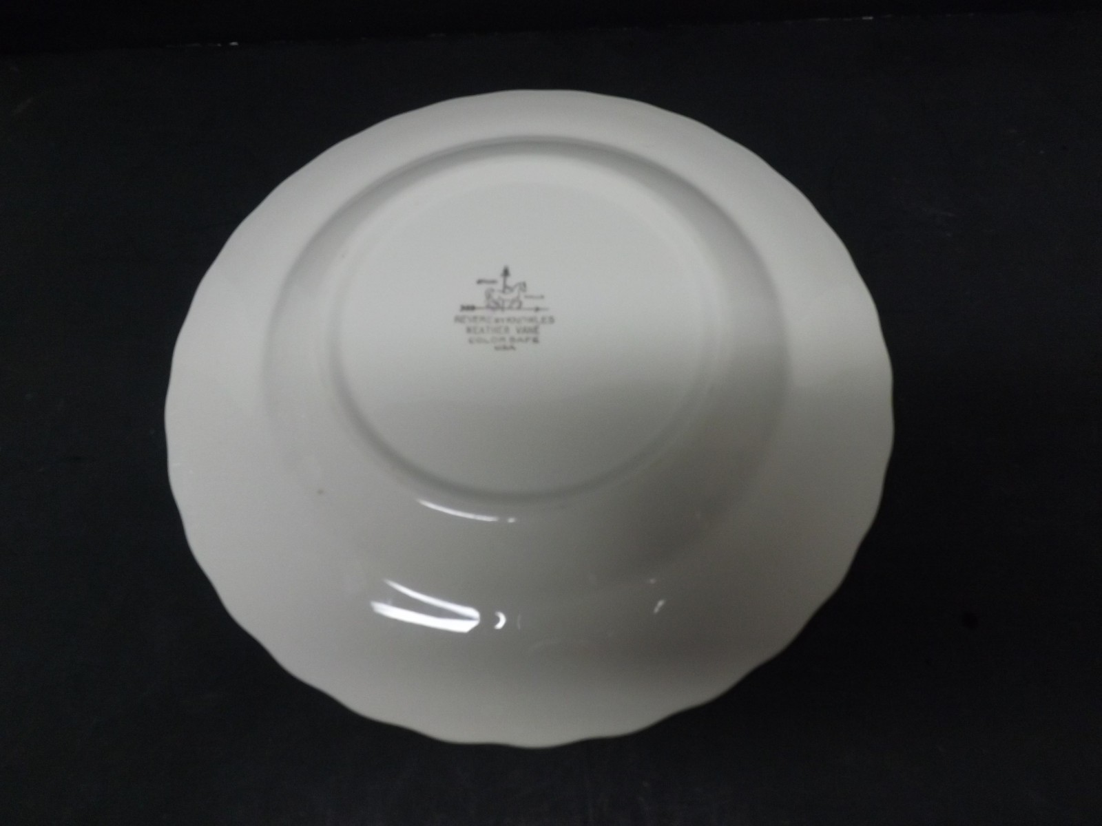 VINTAGE REVERE BY KNOWLES WEATHER VANE ROOSTER SERVER PLATE