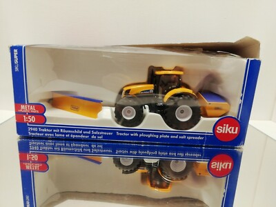 Siku Super 1:50 2940 Holland T7070 smidt Traktor mit Räumschild Salzstreuer
