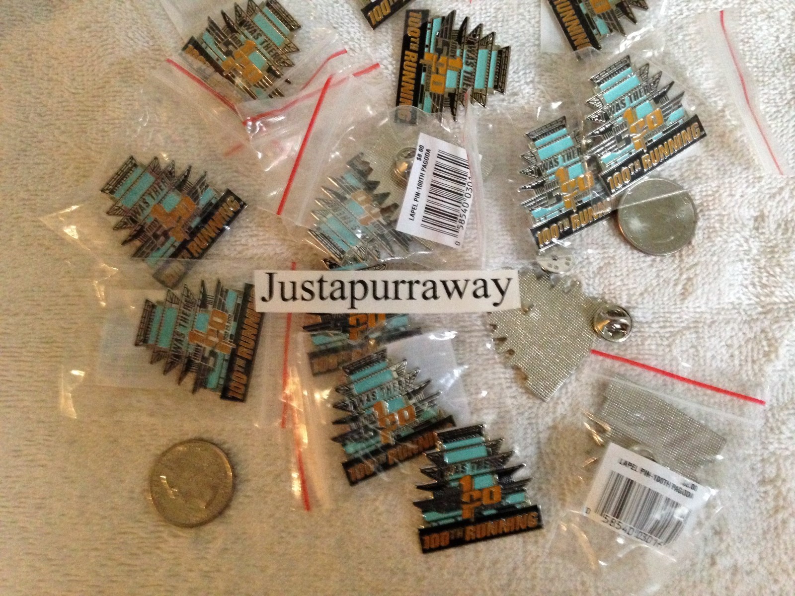 Indianapolis Indy 500 100th 2016 EVENT LOGO Pin PAGODA THEME I Was There NOS