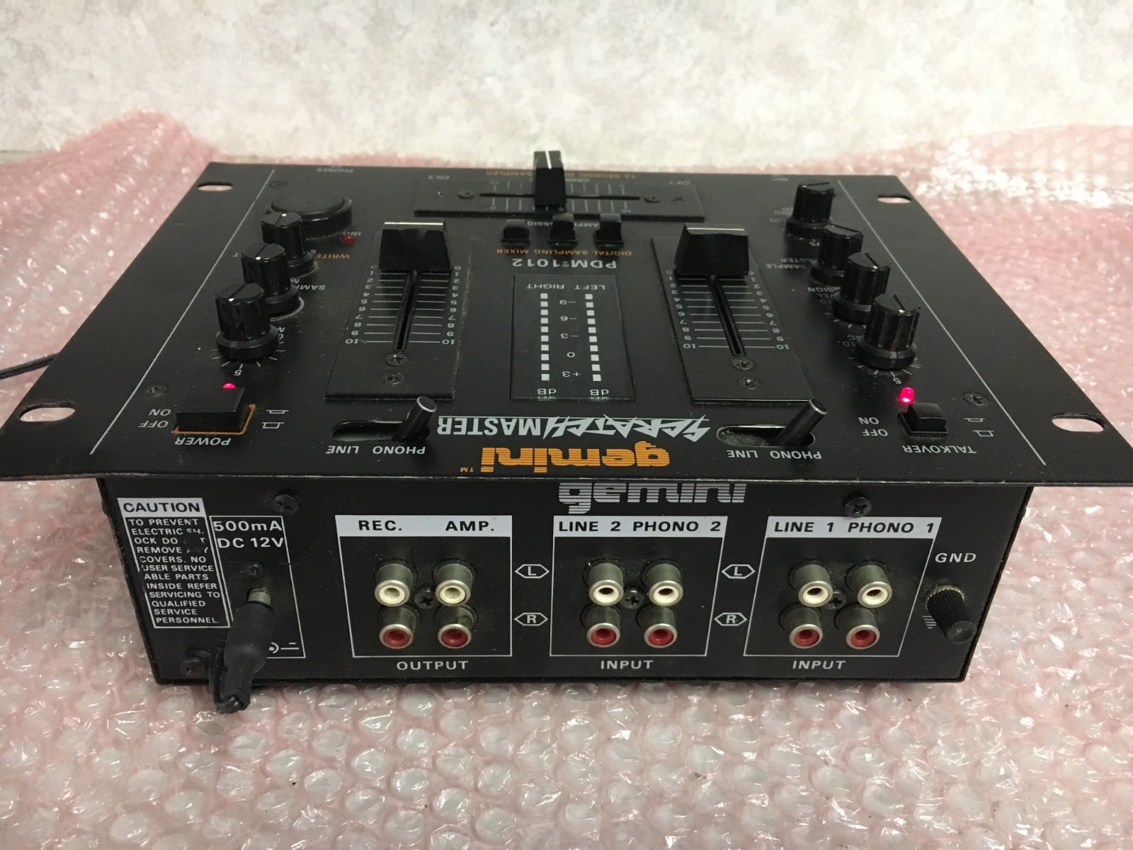 Gemini PDM-1012 digital sampling mixer w/power cord