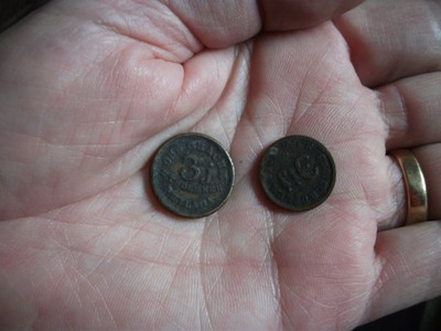 2 Scruples Weight Measure Tokens 1 Drachm Apothecary