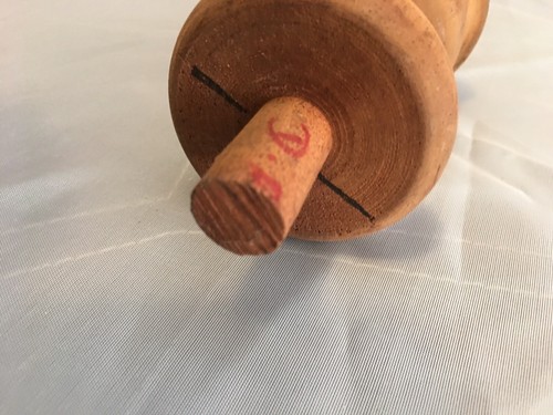 Beautiful 8” Wood Turned Solid Mahogany NOS  Salvage FINIALS Curtis Rod End