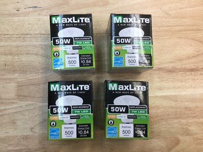 MaxLite Par20 7W LED Wet Rated Dimmable Flood Light, 14099200, 2700K, Lot of 4
