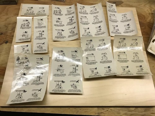 Large Lot Of Ceramic Decals  Lot of various  New In Package And Singles,