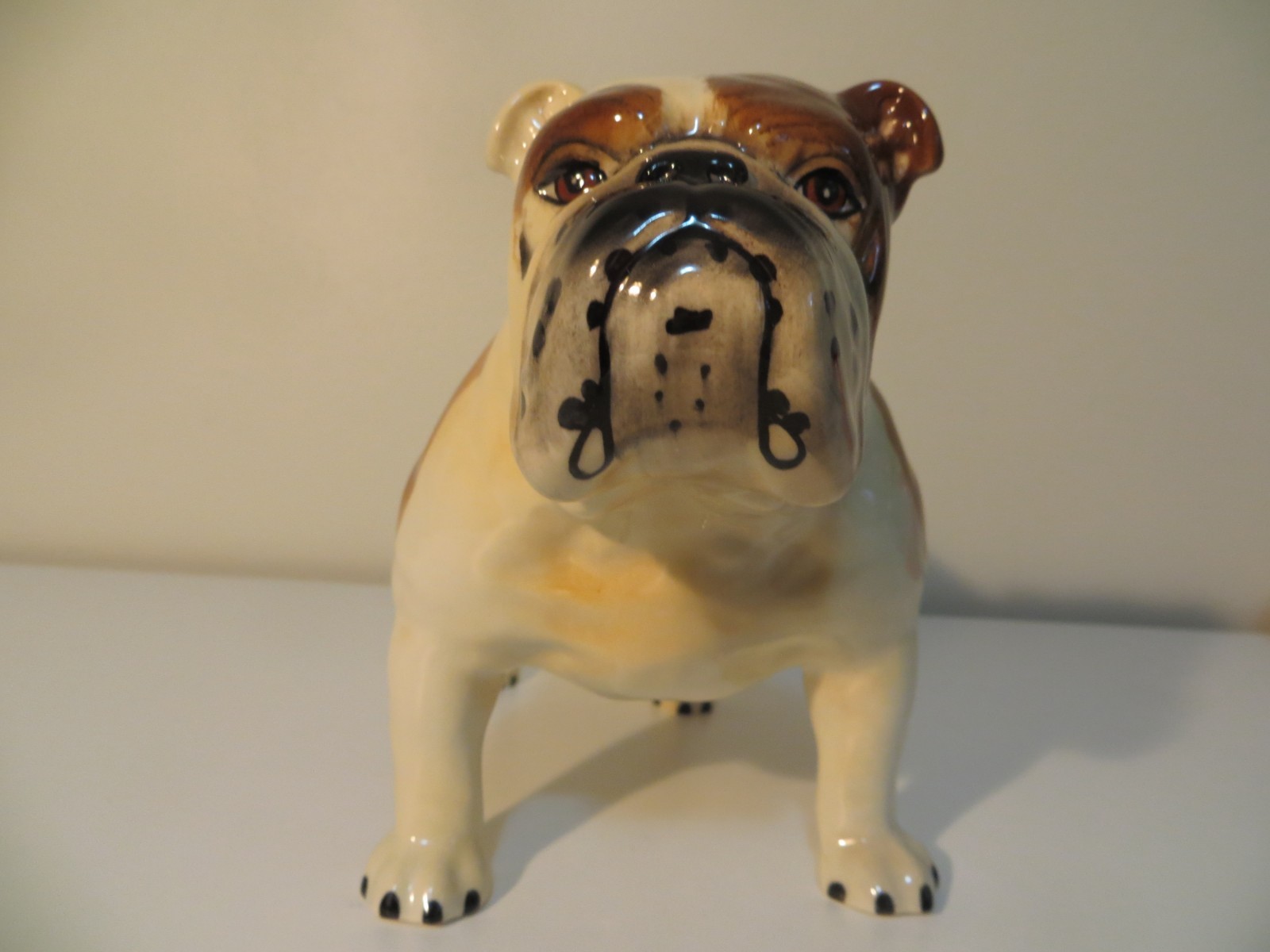 Large Vintage Beswick Bulldog CH Basford British Mascot Porcelain Figurine 8