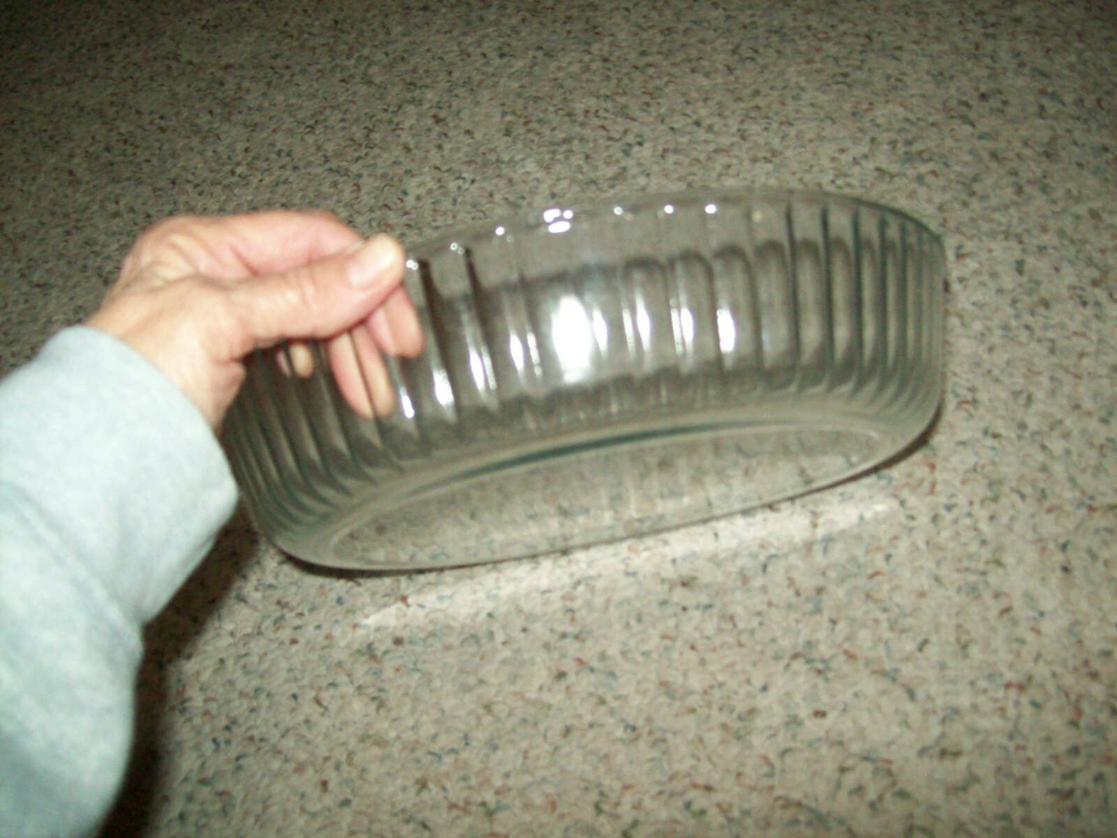 Pyrex Quiche Flan Blue tintGlass Dish 26 cm 10 1/4