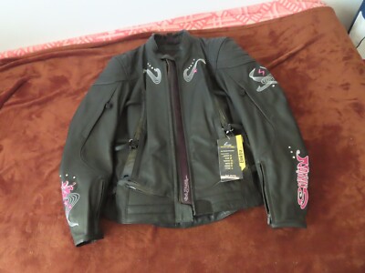 scorpion exo elektra ink leather motorcycle jacket M NWT