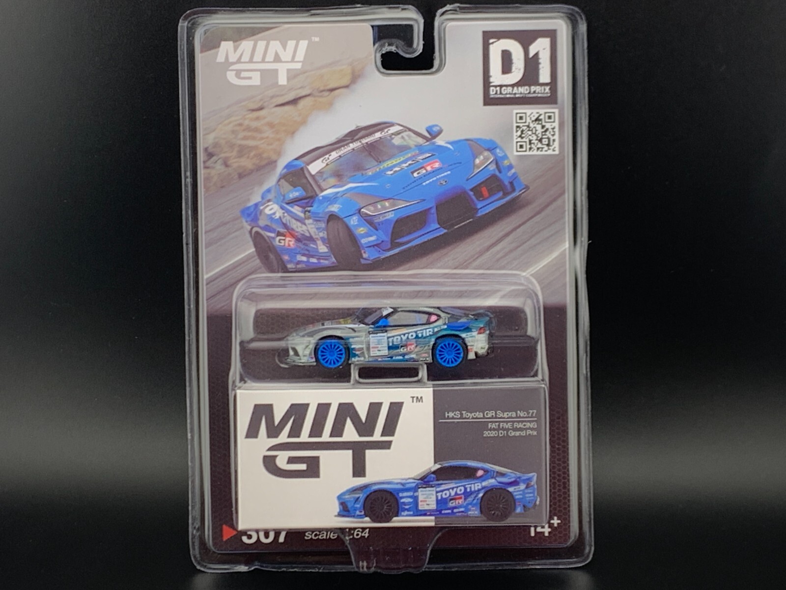 ⭐️ MINI GT HKS GR スープラ FAT FIVE RACING⭐️ MINIGT 1:64 Toyota GR Supra HKS #77 FAT FIVE RACING 2020 D1