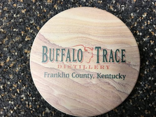 Buffalo Trace. Stone Coaster Set. Kentucky bourbon ?? Distillery