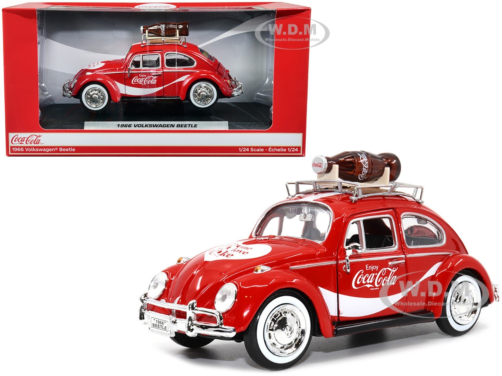 Coca-Cola Volkswagen Beetle 1:24 コカコーラ 1966 VOLKSWAGEN BEETLE RED 