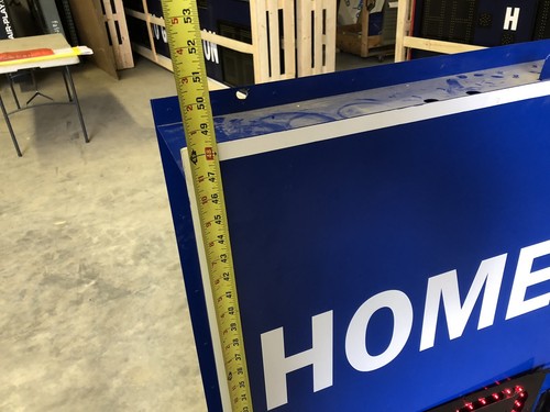 Electronic LED Basketball Scoreboard & Wireless Controller; Blue & White color