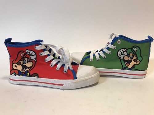 Super Mario brothers Mario, Luigi, Yoshi kids high top