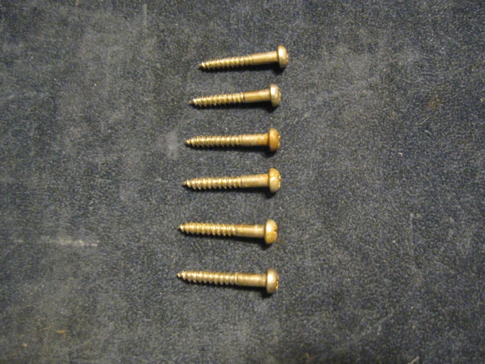 1970's 6 Fender tremolo screws for vintage 1971 - 1976 Stratocaster guitar parts
