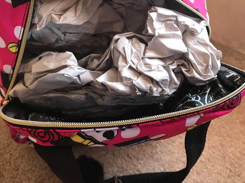 Rare Betsey Johnson Backpack Skulls And Roses Travel Tote Bag School Bag