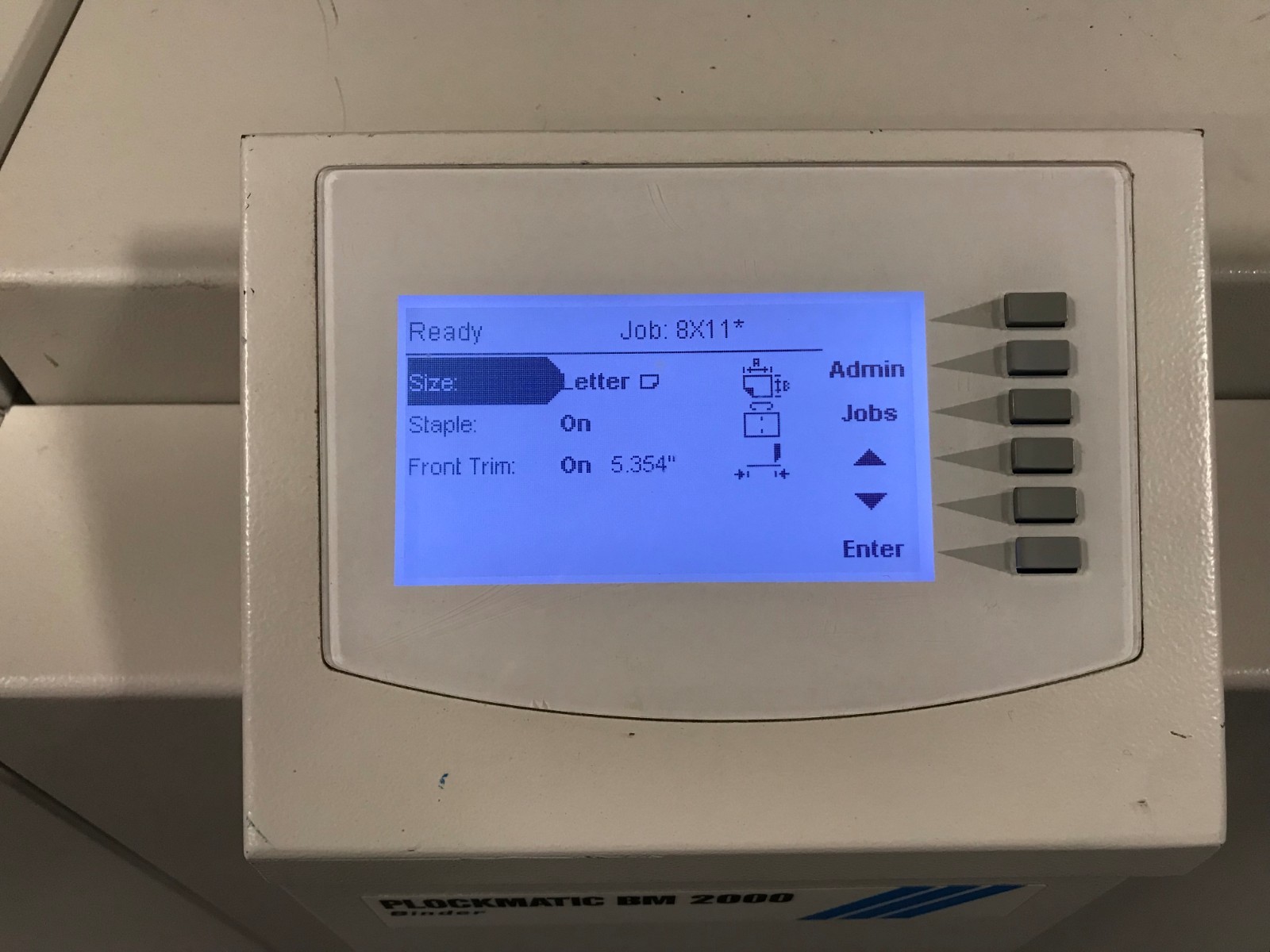 Plockmatic BM2000 Bookletmaker w/ Trimmer! Professionally Serviced & Tested