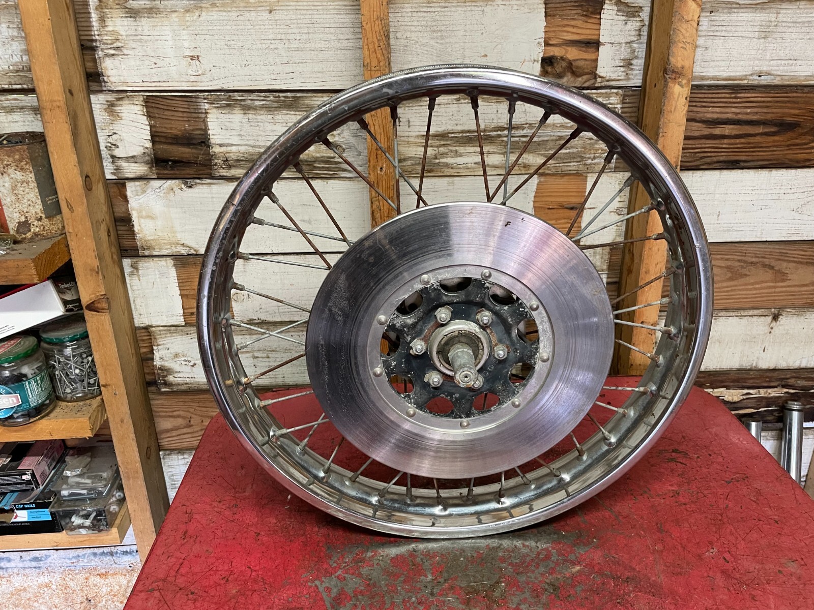 CB750K リムセット(D.I.D) Rear Wheel Rim CB750K CB750F 69-79 Honda 18 INCH Rim OEM