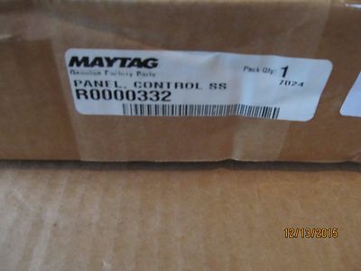 R0000332 Amana / Maytag Microwave Control Panel Frame Stainless & Black