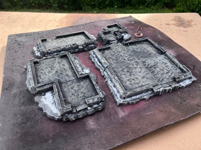 wh40k : Extreme ruin 2.  scratch built terrain