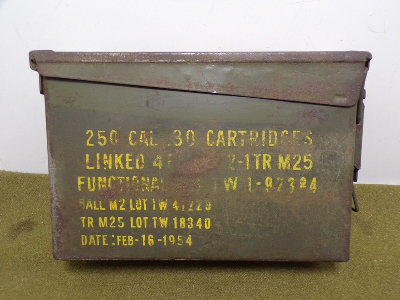Caisse Munition Cal/30 Ammunition Box Us Koree Viet-Nam Jeep Dodge