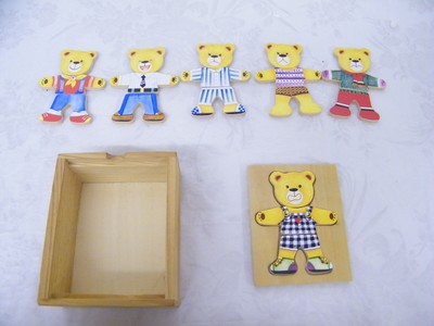 Vintage Wooden Bear Puzzle