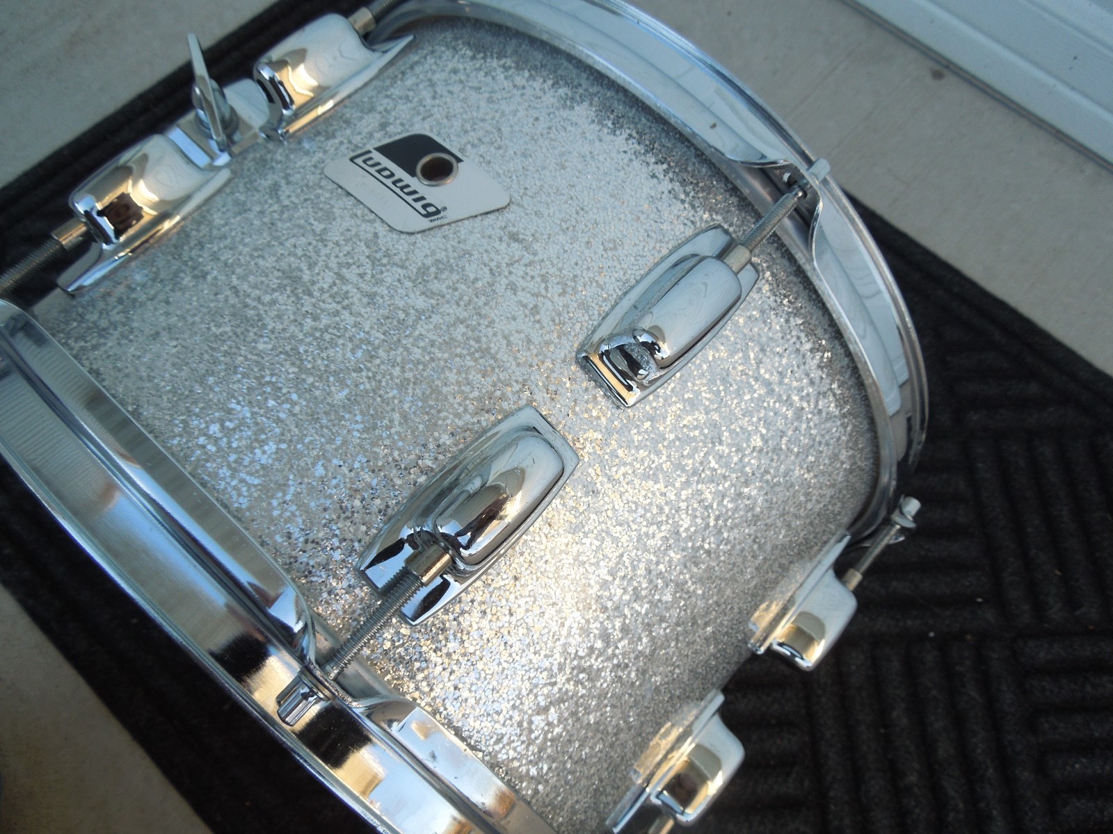 Ludwig Silver Sparkle Vintage Tom 8x12 nice maple shell, sounds awesome!!