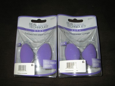 2X Real Techniques Miracle  Mini Eraser Sponges 