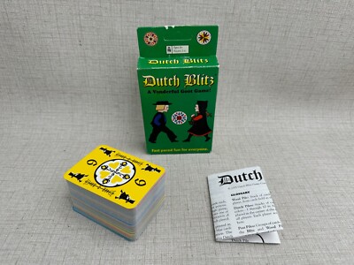 Dutch Blitz Card Game ORIGINAL PACK 160 cards Rules 2005 Made In USA Excellent