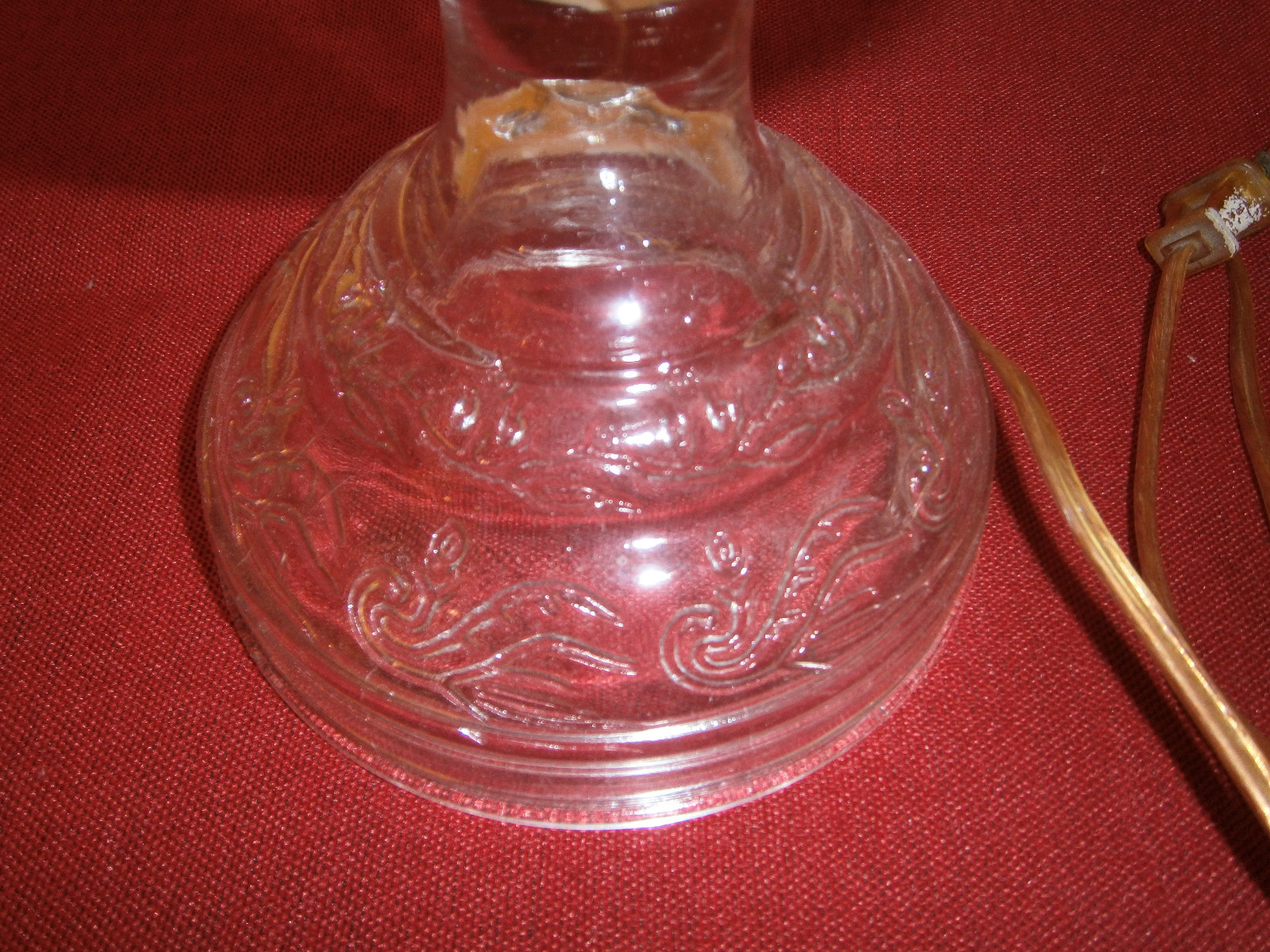 Vintage Converted Kerosene Lamp