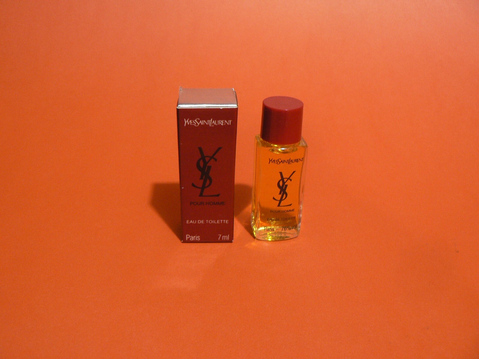VINTAGE YVES SAINT LAURENT POUR HOMME 7ml EAU DE TOILETTE SPLASH