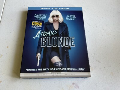 Atomic Blonde Blu-ray Charlize Theron NEW w/ SLIPCOVER