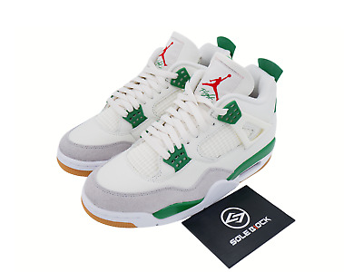 Nike Air Jordan 4 X Nike SB Mid Retro Shoes  Pine Green AJ4 SB DR5415-103