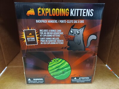 One Case 24 Pieces Exploding Kittens Backpack Hanger Blind Bag New